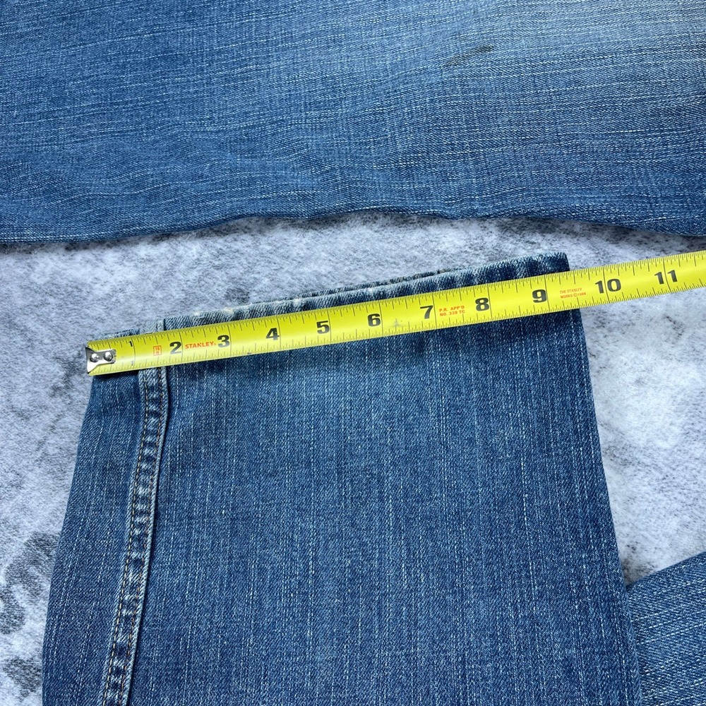 Levi Strauss & CO Mens 36x32 569 Loose Straight Denim Jeans Blue Solid Baggy - Picture 9 of 13